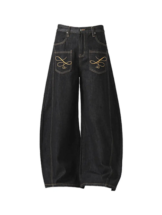 STEALTH BLACK BAGGY DENIM