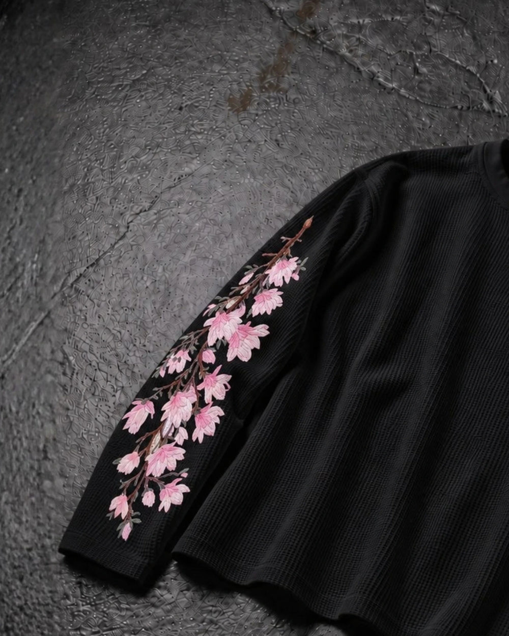Sakura Reverie Waffle - Black