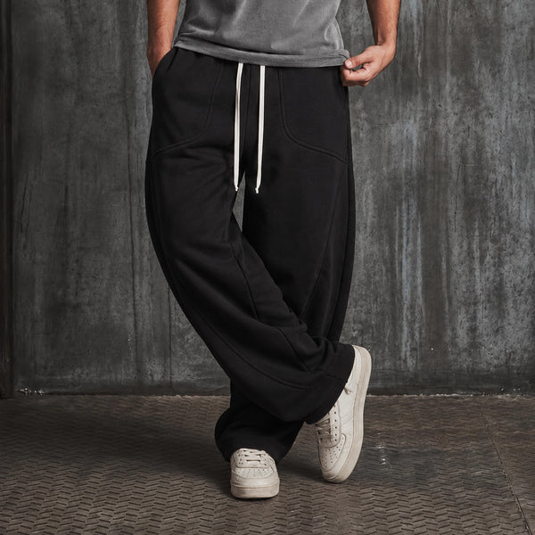 Shadow Black Oversized Sweatpants