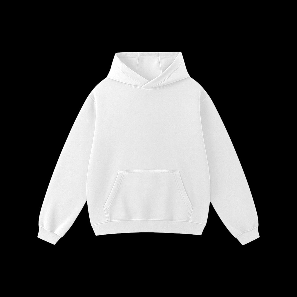 WHITE OVERSIZED HOODIE