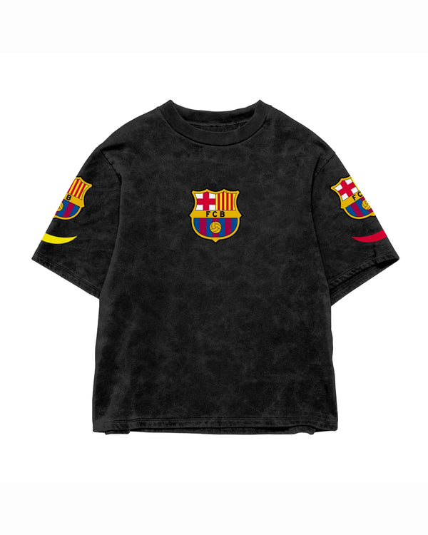 Messi Icon 10 Acid Wash Oversized Tee