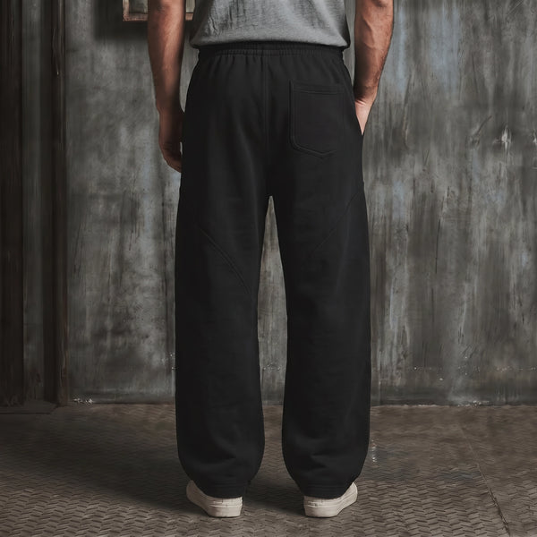 Shadow Black Oversized Sweatpants