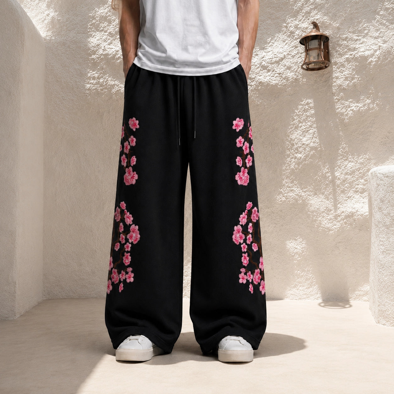Petalfall Embroidered Pants