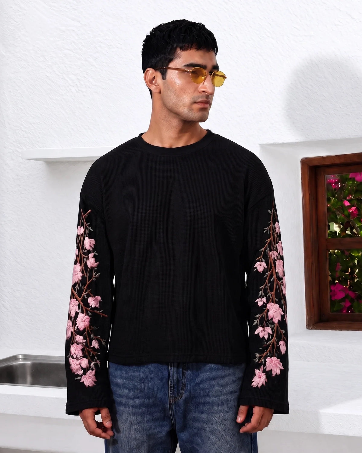 Bloodline Black Waffle Tee