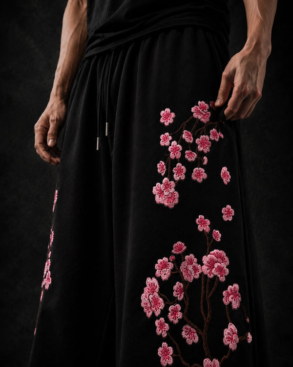 Petalfall Embroidered Pants