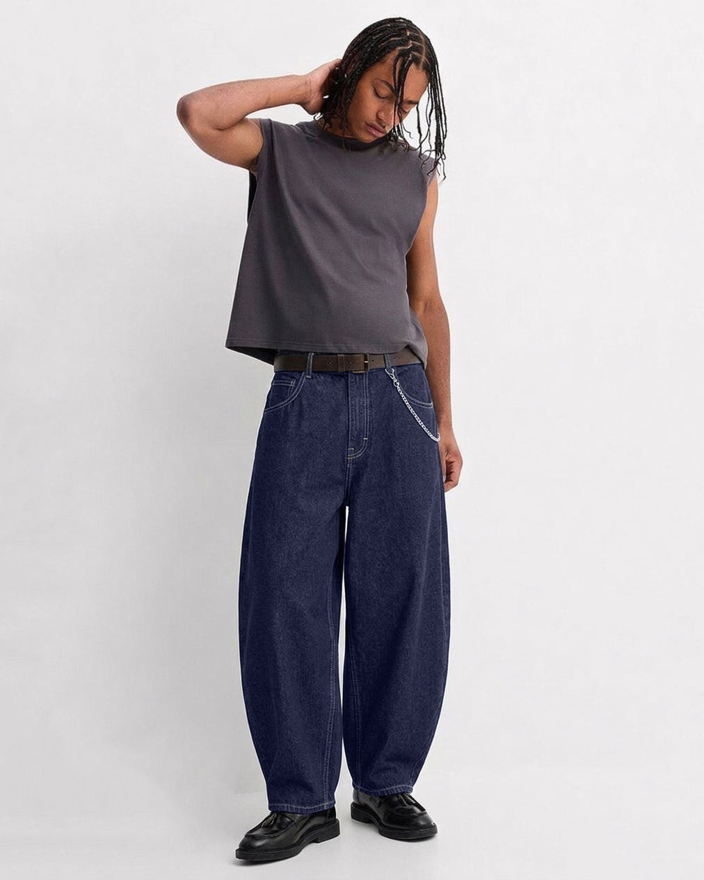 Deep Ocean Barrel Fit Denim