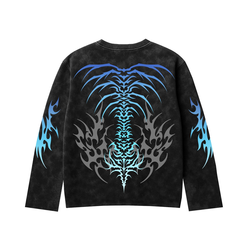 ICY BLUE SERAPH VOID FULL SLEEVE T-SHIRT