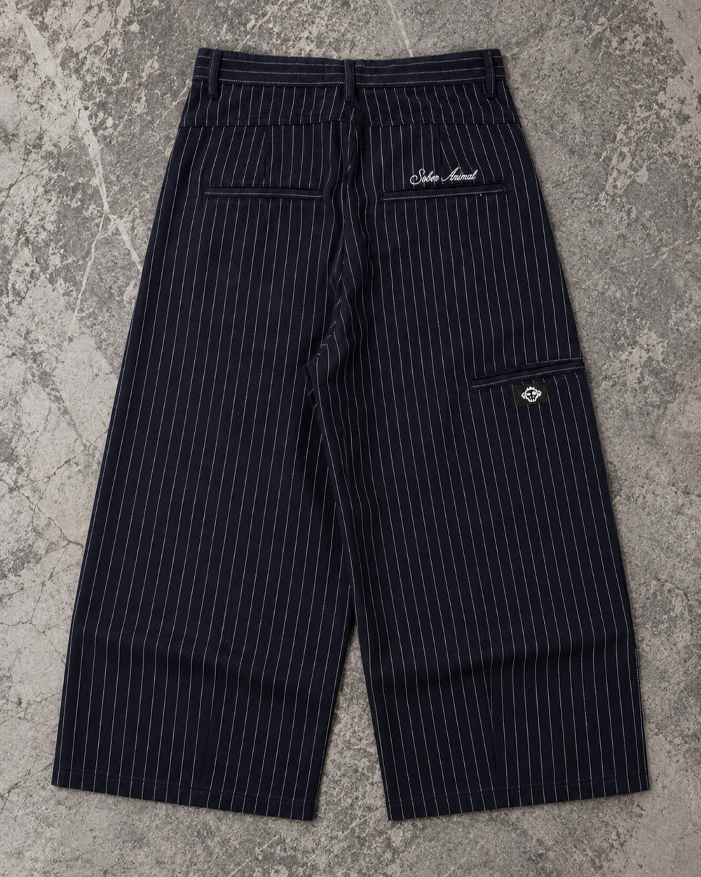 Relaxed Pinstripe Pants