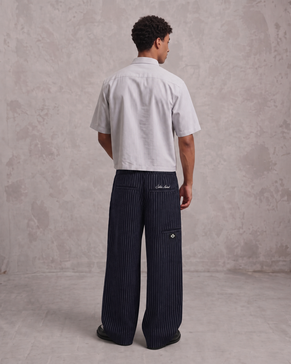 Relaxed Pinstripe Pants