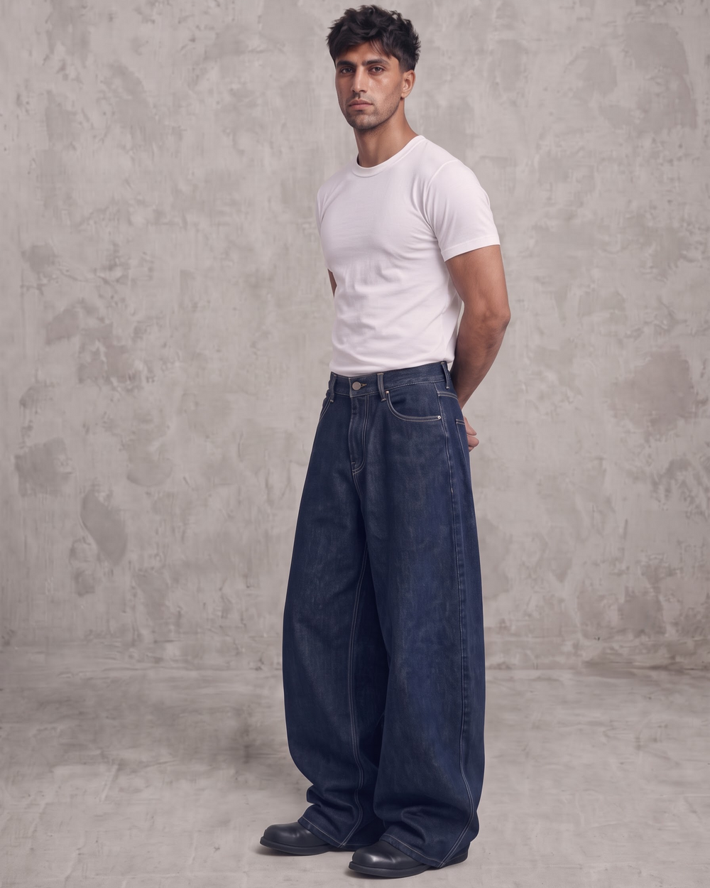 Deep Ocean Barrel Fit Denim