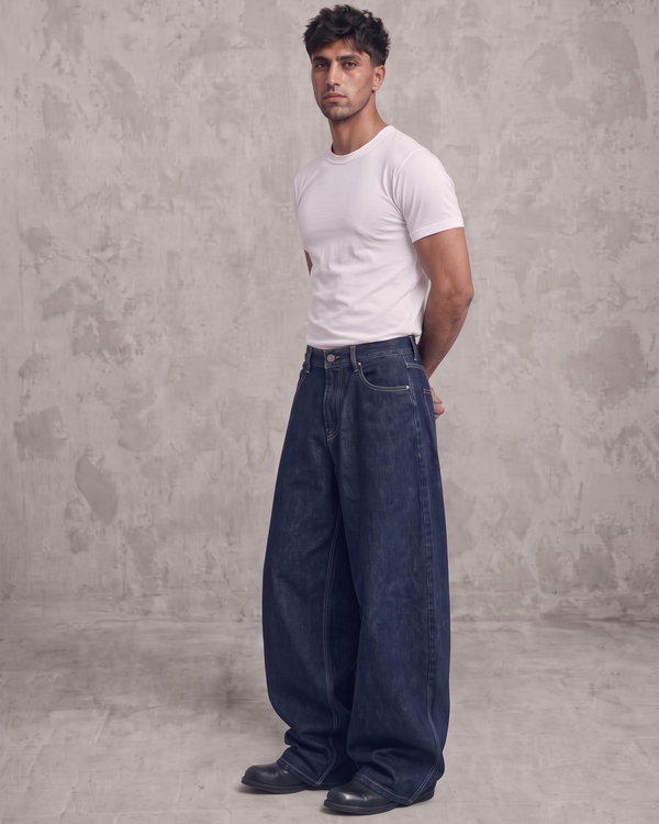 Deep Ocean Barrel Fit Denim