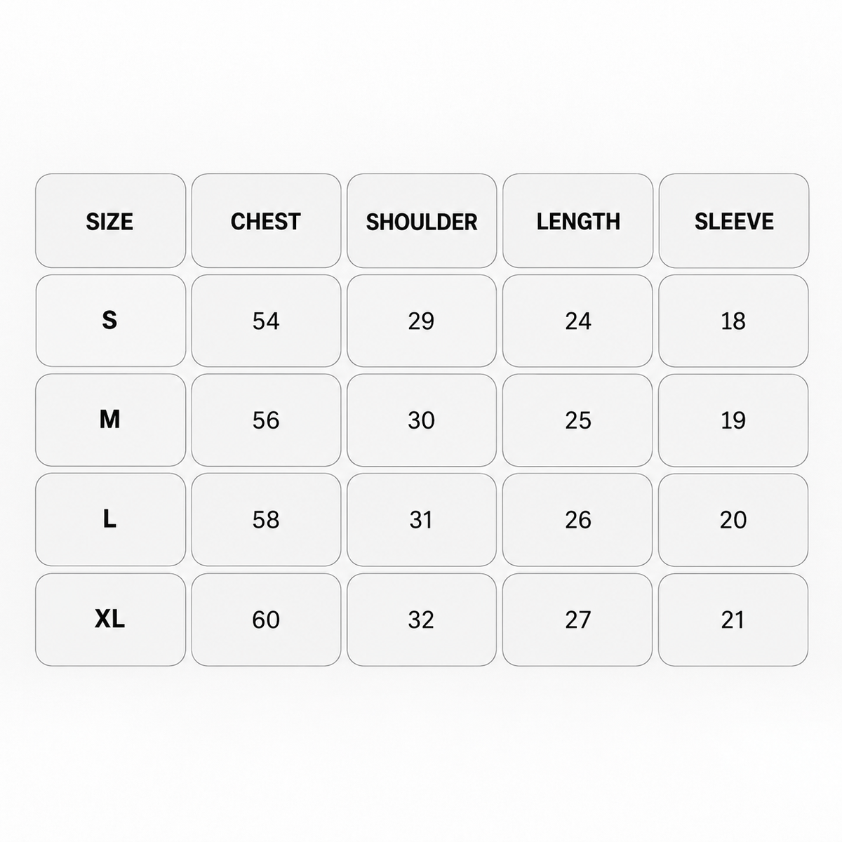 Chrome Vortex Hoodie Size Chart