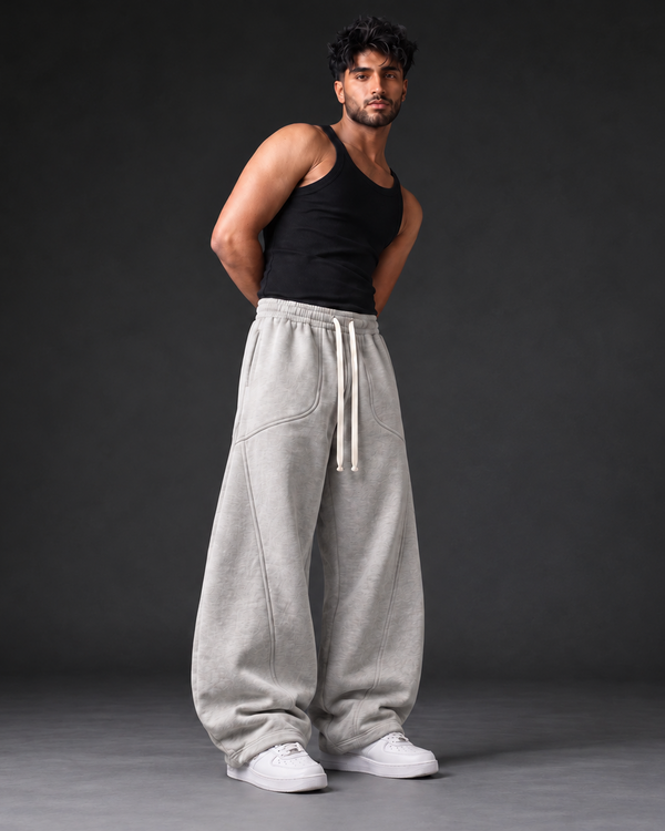 Cloud Grey Oversized Sweatpants