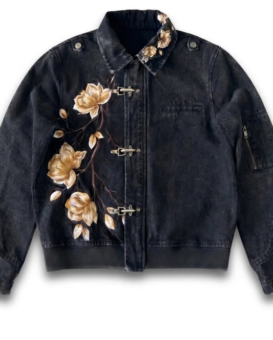 Noir Bloom Clasp Jacket