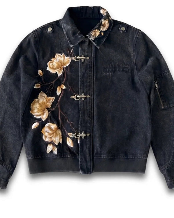 Noir Bloom Clasp Jacket