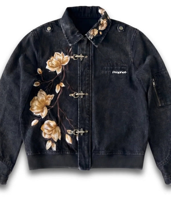 Noir Bloom Clasp Jacket