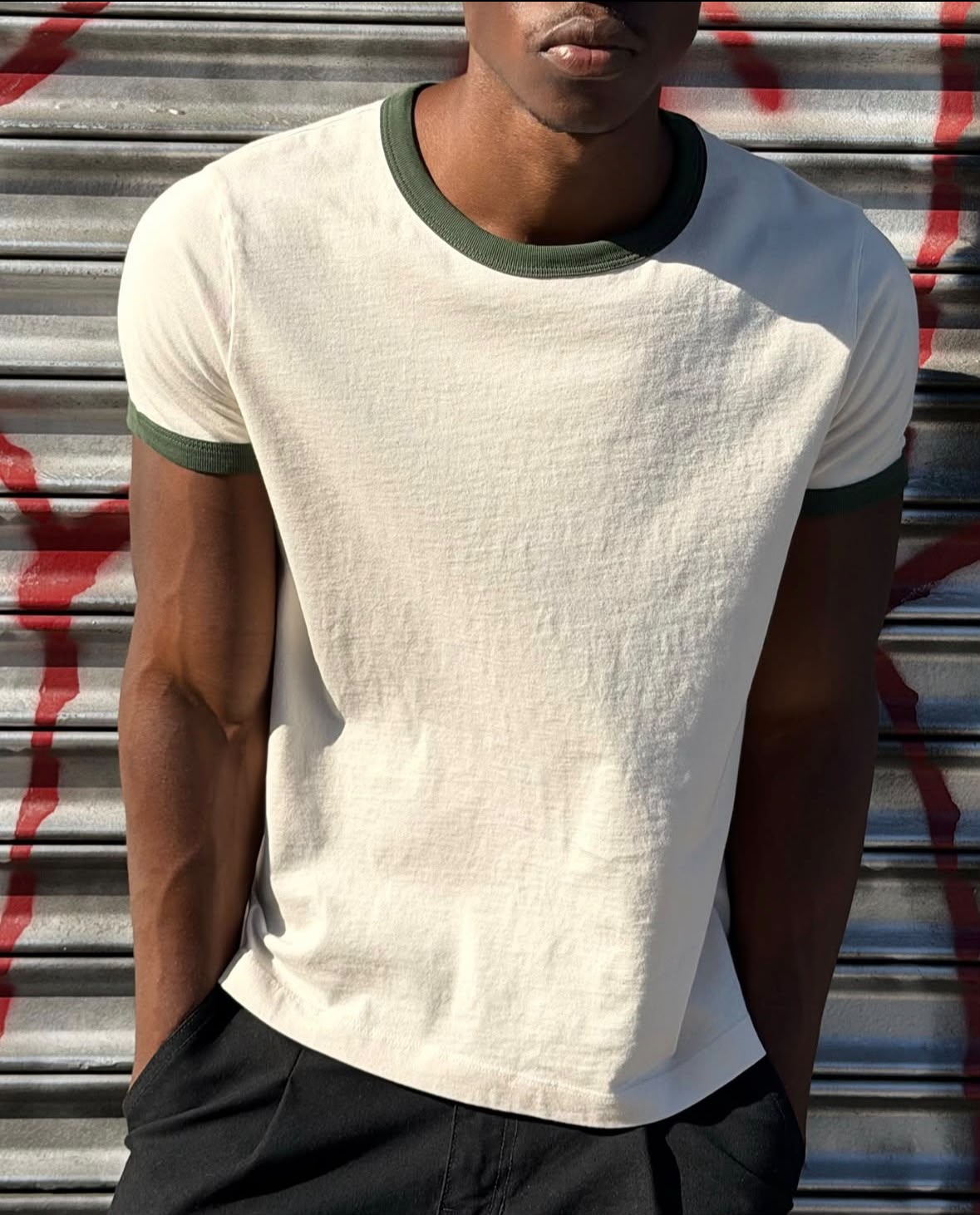 Green Ringer Tee