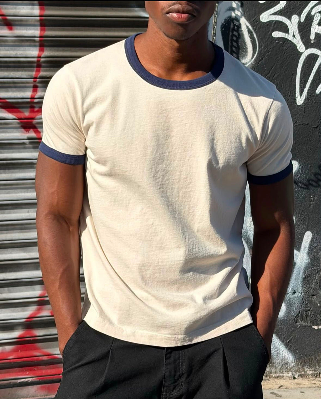 Blue Ringer Tee