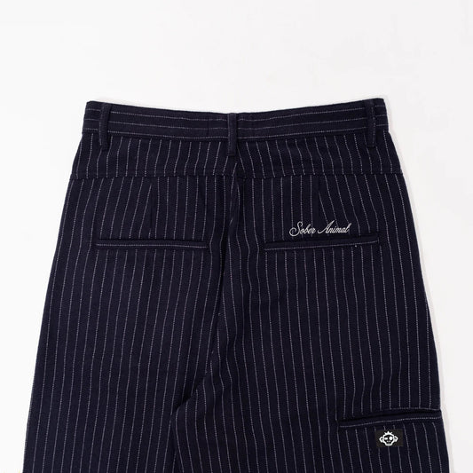 Relaxed Pinstripe Pants